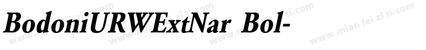 BodoniURWExtNar Bol字体转换
